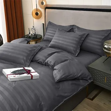 Комплект постельного белья итальянский-сатин Графит<article>MALVA