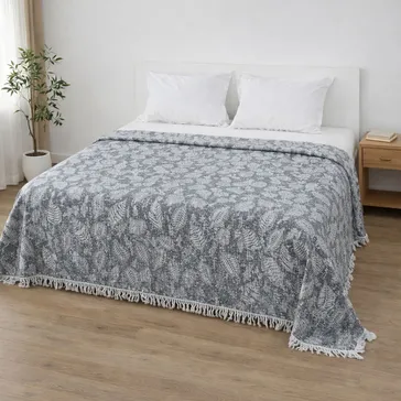 Муслінове покривало «листопад» - темно-сірий<article>MALVA