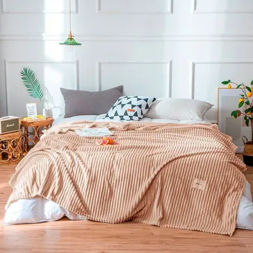 Плед бамбуковый - персиково-кораловый<article>MALVA