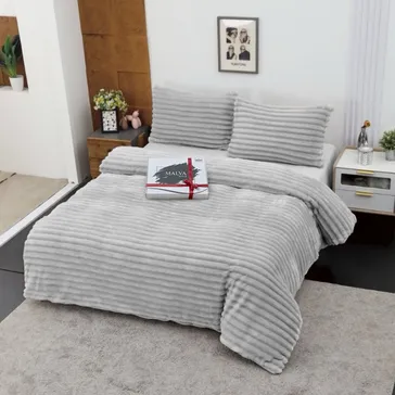 Комплект постільної білизни велюр Амелі-срібло<article>MALVA