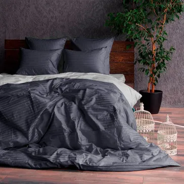 Комплект постельного белья страйп-сатин Скарелло<article>MALVA