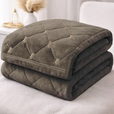 Велюрове покривало «луі» - шоколадний<article>MALVA