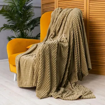 Плед бамбуковий «крокодил» - горіховий<article>MALVA