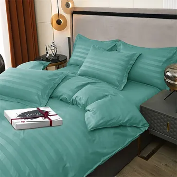 Комплект постільної білизни італійський сатин Бірюза<article>MALVA