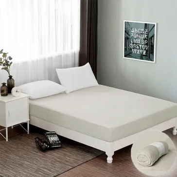 Махровая простынь на резинке - белая<article>MALVA