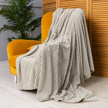 Плед бамбуковый 'крокодил' - ванильный<article>MALVA