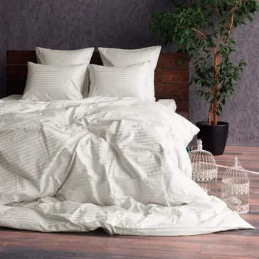 Комплект постельного белья страйп-сатин Алиготе<article>MALVA