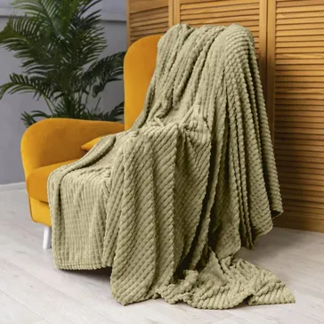 Плед бамбуковый 'крокодил' - оливковый<article>MALVA