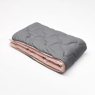 Ковдра мікрофібра дует сірий/персик<article>MALVA