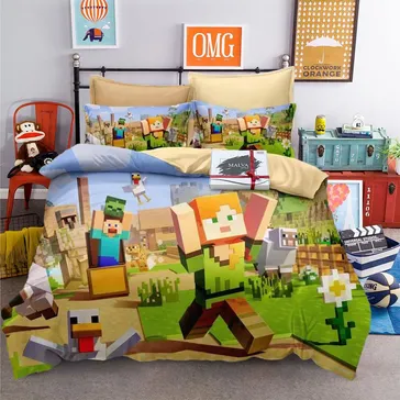 Комплект постельного белья детский Кубическая вселенная<article>MALVA