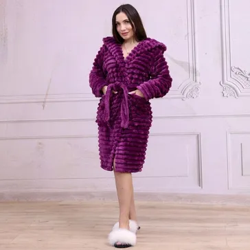 Женский халат 'элит short' - марсала<article>MALVA