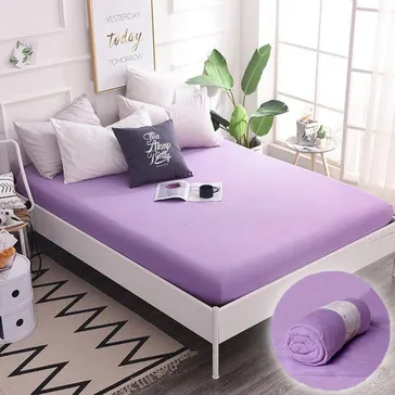 Простынь на резинке - сиреневая<article>MALVA