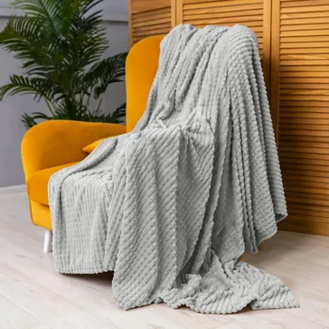 Плед бамбуковый 'крокодил' - серебристый<article>MALVA