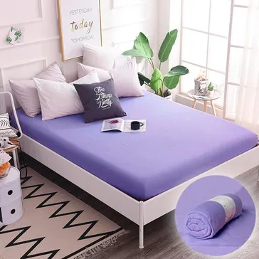 Простынь на резинке - фиолетовая<article>MALVA