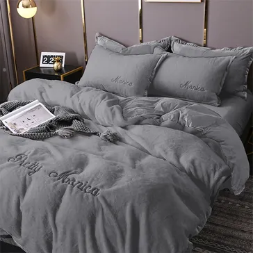 Комплект постельного белья велюр Кардамон<article>MALVA