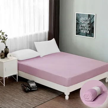 Махрове простирадло на резинці - рожеве<article>MALVA