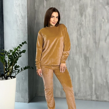 Велюрова піжама-костюм - бронзовий<article>MALVA