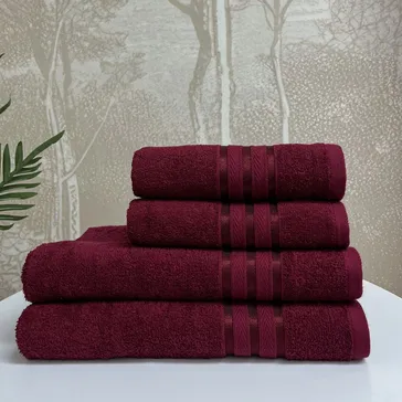 Набор полотенец «luminous» - бордовые<article>MALVA