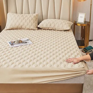 Прошитый наматрасник «стиль» - бежевый<article>MALVA