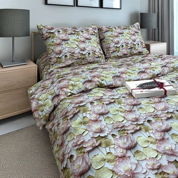Комплект постільної білизни Ранфорс Lux Home 5D Тейя<article>MALVA