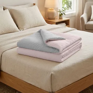 Літня ковдра 'крижана спека' - пудрово-сірий<article>MALVA