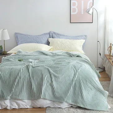 Плед зебра - нежно-зеленый<article>MALVA