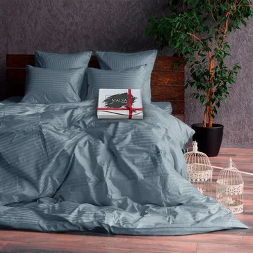Комплект постільної білизни страйп-сатин Монастрель<article>MALVA