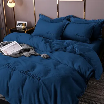 Комплект постельного белья велюр Барбарис<article>MALVA