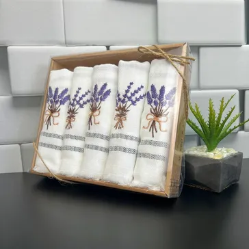 Набір кухонних рушників котонові - лаванда<article>MALVA
